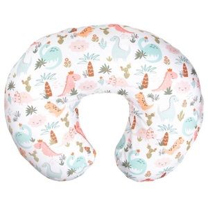 Excellent Condition: Boppy Original Support Nursing Pillow - Blush Baby Dinos